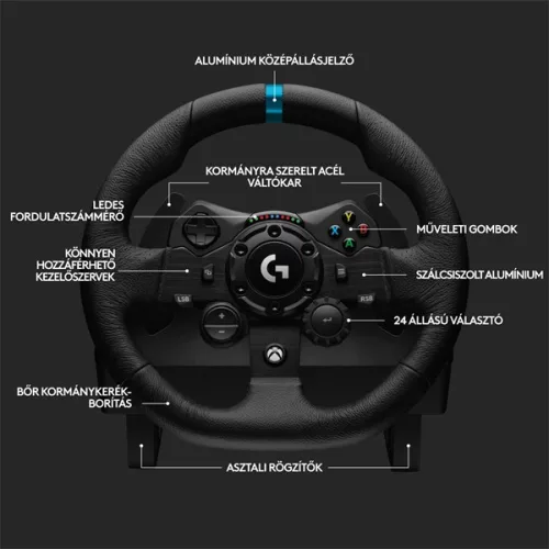Logitech G923 Racing Wheel and Pedals Xbox One/PC kormány + pedál