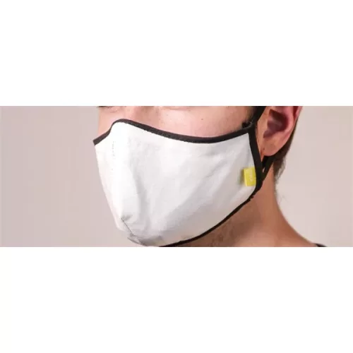 Mask it. umývateľné textilné biele pánske rúško na tvár