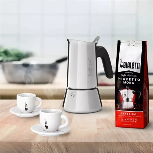 Bialetti Venus 7256/CN inox indukčný kávovar pre 10 osôb