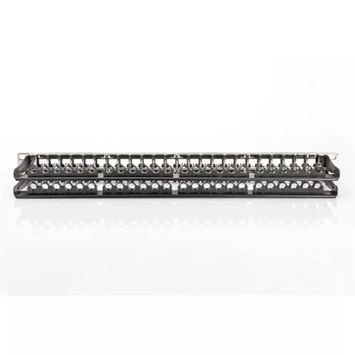 DIGITUS 19" 1HE 48-Port schwarzes modulares leeres Patchpanel