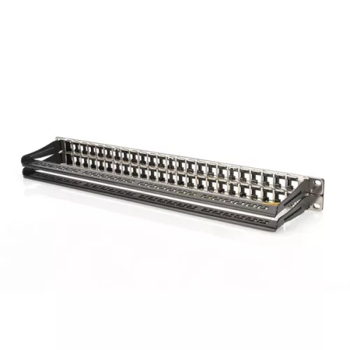 DIGITUS 19" 1HE 48-Port schwarzes modulares leeres Patchpanel