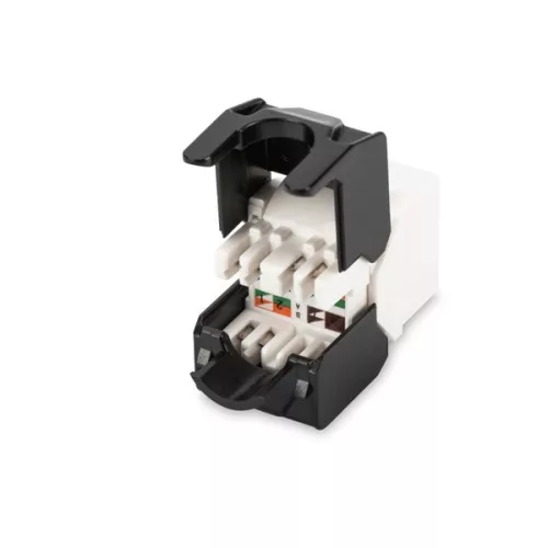 DIGITUS Cat.6A ungeschirmter, werkzeugloser Keystone-Jack
