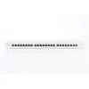 DIGITUS 19" 1HE 24-Port Cat.6A Kompaktes graues geschirmtes Patchpanel