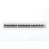 DIGITUS 19" 1HE 24-Port Cat.6A Kompaktes graues geschirmtes Patchpanel