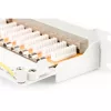 DIGITUS 19" 1HE 24-Port Cat.6 Kompaktes graues geschirmtes Patchpanel