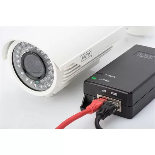 DIGITUS Gigabit Ethernet PoE 802.3at 30W Leistungssender