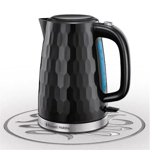 Russell Hobbs 26051-70/RH Wabenförmiger Wasserkocher 1,7 l, schwarz