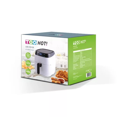 Teplovzdušná rúra TOO AF-108W-1400W biela, 3,5 l, s digitálnym ovládaním