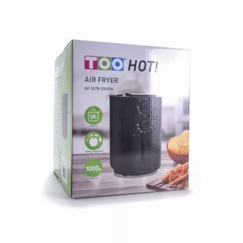 Teplovzdušná rúra TOO AF-107B-1000 W čierna, 1,8 l (fritéza)
