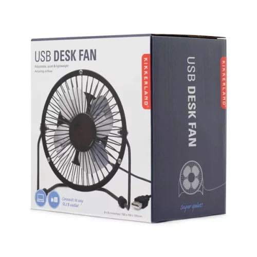 Kikkerland US143-BK-EU čierny, 15 cm, USB stolný ventilátor