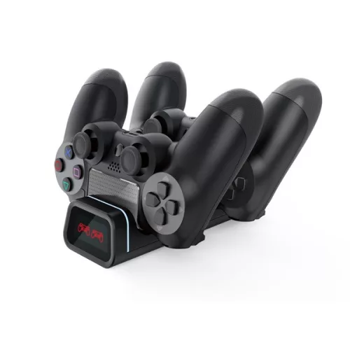 FroggieX FX-P4-C2-B Dual Charging Dock PS4 fekete töltőállomás