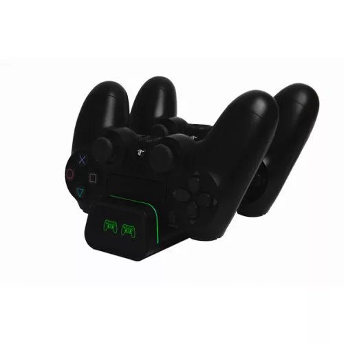 FroggieX FX-P4-C2-B Dual Charging Dock PS4 fekete töltőállomás
