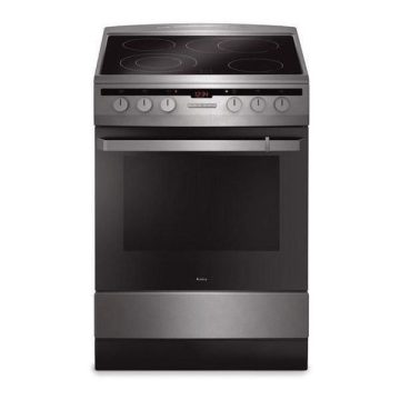  Amica 54037 inox, szabadonálló, kerámialapos, elektromos, főzőzóna: 4, sütő:66L, grill, tűzhely