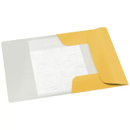 Leitz COSY Soft touch A4 fascikl od gumenog kartona u toploj žutoj boji