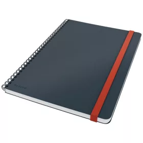   Leitz COSY Soft touch B5 bársony szürke vonalas spirálfüzet