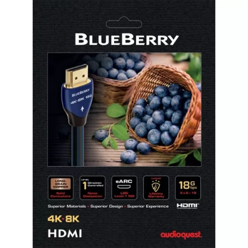 Kábel AudioQuest BlueBerry HDM18BLUE100 1 m HDMI 2.1