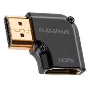   AudioQuest HDM90NUR HDMI adaptér typu A (samica) na typ A (samica) s 90-stupňovým uhlom a pozlátenými konektormi.