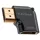 AudioQuest HDM90NUR HDMI adaptér typu A (samica) na typ A (samica) s 90-stupňovým uhlom a pozlátenými konektormi.