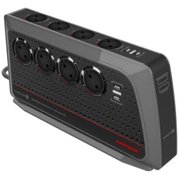   AudioQuest PowerQuest PQ-3 8db 230V Schuko/4db USB túláramvédő és hálózati szűrő