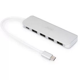 DIGITUS USB Type-C 4-portový USB 3.0 hub + PD