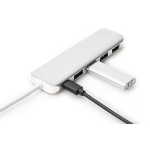 DIGITUS USB Type-C 4-portový USB 3.0 hub + PD
