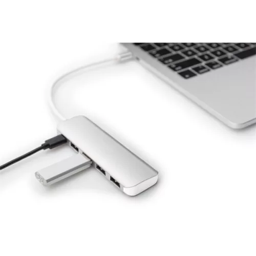DIGITUS USB Type-C 4-portový USB 3.0 hub + PD