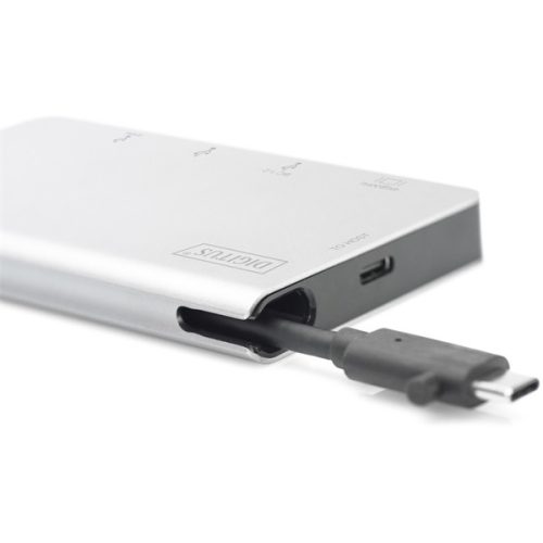 DIGITUS DA-70867 USB-C 6 portos univerzális notebook dokkoló állomás