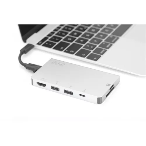 Univerzálna dokovacia stanica pre notebook DIGITUS DA-70867 s 6 portami USB-C