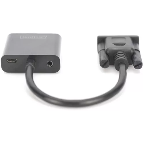 Adaptér DIGITUS VGA samec -> HDMI samica s audio káblom