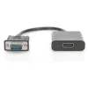 Adaptér DIGITUS VGA samec -> HDMI samica s audio káblom