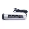 TOO PPS-300-3S IP20, 3x 2P+F, strieborný stolový zapustený rozvádzač