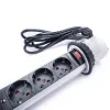 TOO PPS-300-3S IP20, 3x 2P+F, strieborný stolový zapustený rozvádzač