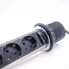 TOO PPS-301-3C IP20, 3x 2P+F, chrómový stolový rozvádzač