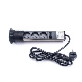   TOO PPS-302-3BR IP20, 3x 2P+F, kartáčovaný stolový rozvádzač