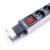 TOO PPS-303-3S IP20, 3x 2P+F, s odpojovacím vypínačom, strieborný stolový zapustený rozvádzač