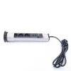 TOO PPS-304-3S IP20, 3x 2P+F, 2x USB-A, brúsený stolový zapustený napájací kábel
