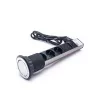TOO PPS-305-3C IP20, 3x 2P+F, 2x USB-A, chrómová stolová zapustená rozvodná skrinka