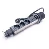TOO PPS-306-3BR IP20, 3x 2P+F, 2x USB-A, brúsený stolový zapustený napájací kábel