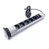 TOO PPS-310-5S IP20, 5x 2P+F, strieborný stolový zapustený rozvádzač