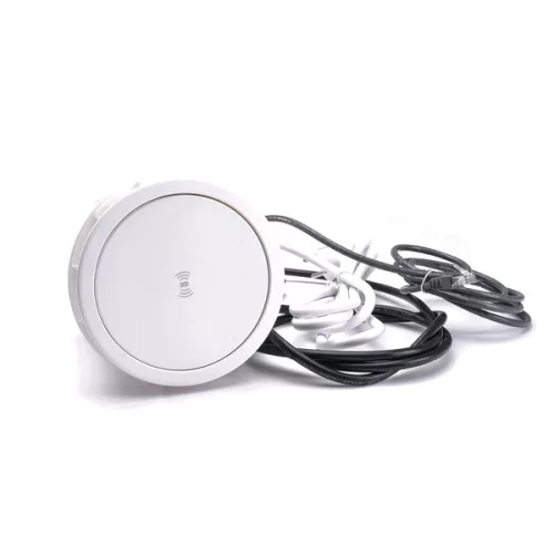 TOO PPS-100-4W IP20, 4x 2P+F, HDMI, RJ45, 2x USB-A, Qi nabíjanie, hydraulický, biely stolový zapustený rozvádzač