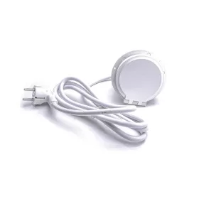   TOO GPS-102-1W IP20, 1x 2P+F, USB-A, Type-C, QI nabíjanie, HDMI, biely stolový zapustený napájací kábel