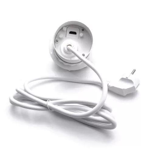 TOO GPS-102-1W IP20, 1x 2P+F, USB-A, Type-C, QI nabíjanie, HDMI, biely stolový zapustený napájací kábel