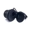 TOO GPS-103-1B IP20, 1x 2P+F, USB-A, Type-C, Qi nabíjanie, HDMI, čierny stolový zapustený napájací kábel