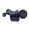 TOO GPS-103-1B IP20, 1x 2P+F, USB-A, Type-C, Qi nabíjanie, HDMI, čierny stolový zapustený napájací kábel