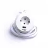 TOO GPS-200-1W IP20, 1x 2P+F, USB-A, biela stolová zapustená rozvodná skrinka