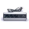 TOO DPS-114-3S IP20, 3x 2P+F, 2x USB-A, RJ45, HDMI, strieborná, stolová rozvodná skrinka