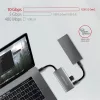 Axagon HMC-4G2 4-portový USB 3.2. Gen 2 strieborno-čierny HUB