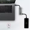 Axagon HMC-4G2 4-portový USB 3.2. Gen 2 strieborno-čierny HUB