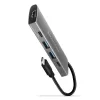 Axagon HMC-5G2 5-portový USB 3.2. Gen 2 strieborno-čierny HUB