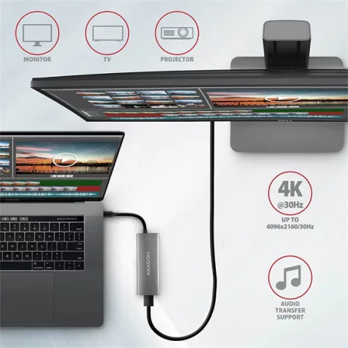 Axagon HMC-5G2 5-portový USB 3.2. Gen 2 strieborno-čierny HUB